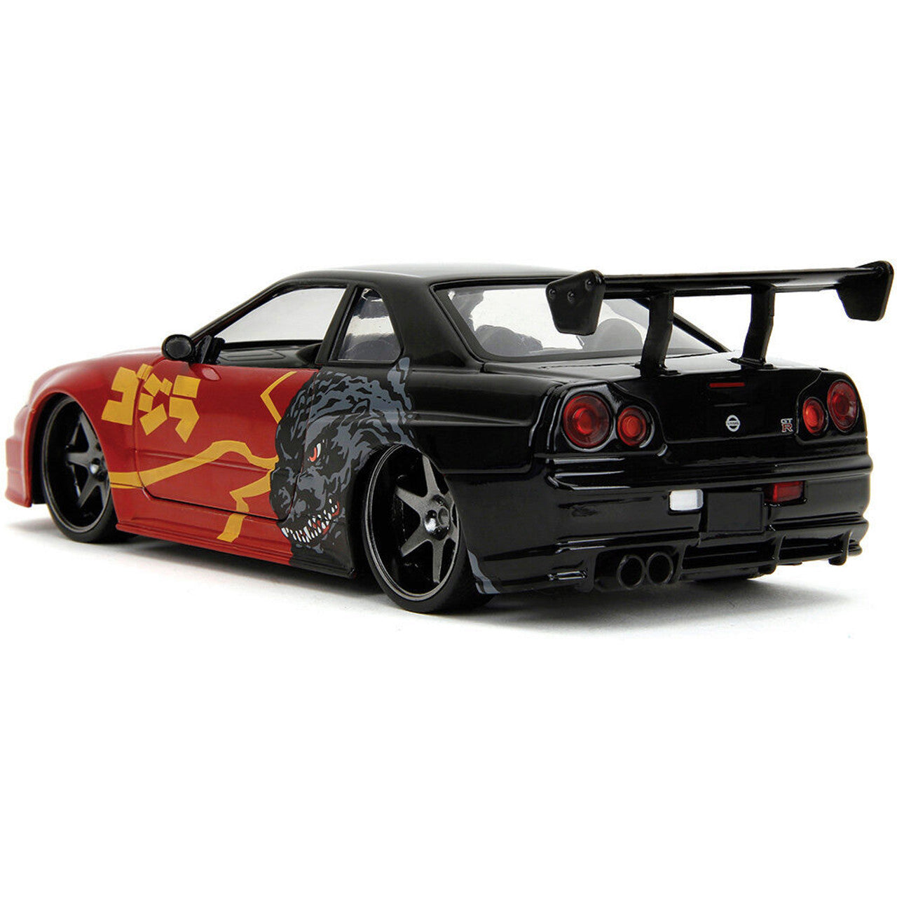 2002 Nissan Skyline GT-R (R34) - Godzilla 1:24 Scale Diecast Model Car by Jada Toys