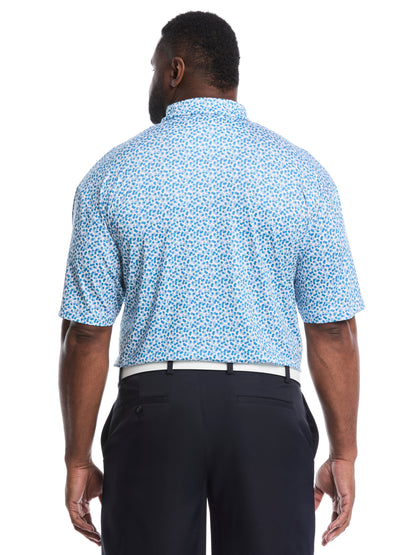 Big & Tall Polaroid Confetti Print Polo