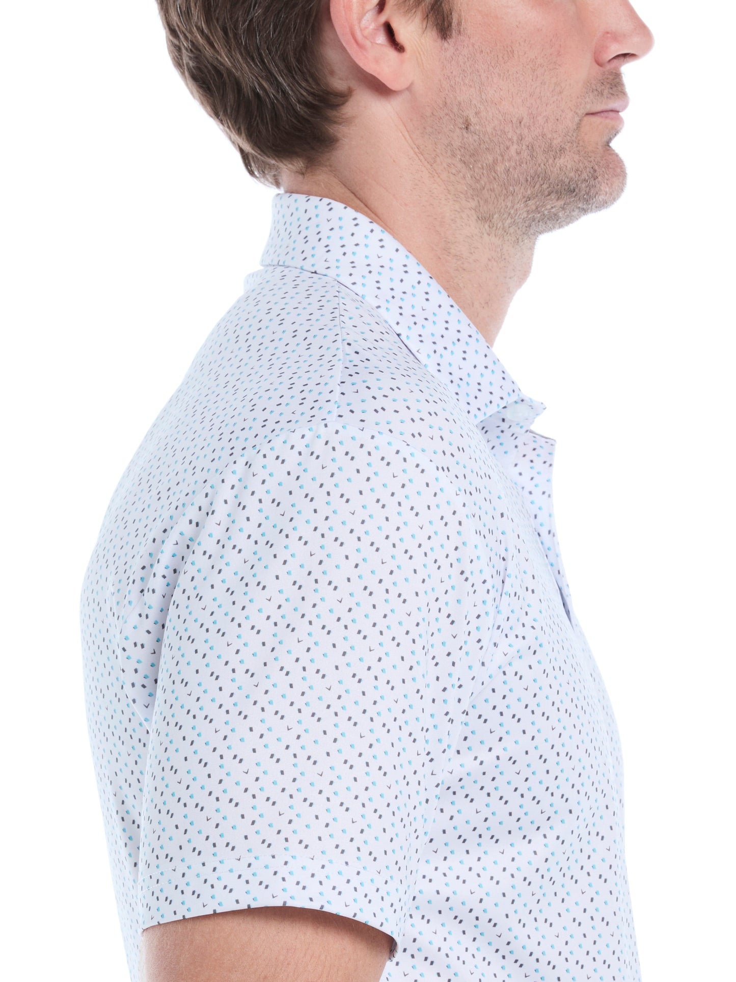 Mens All Over Score Card Print Polo