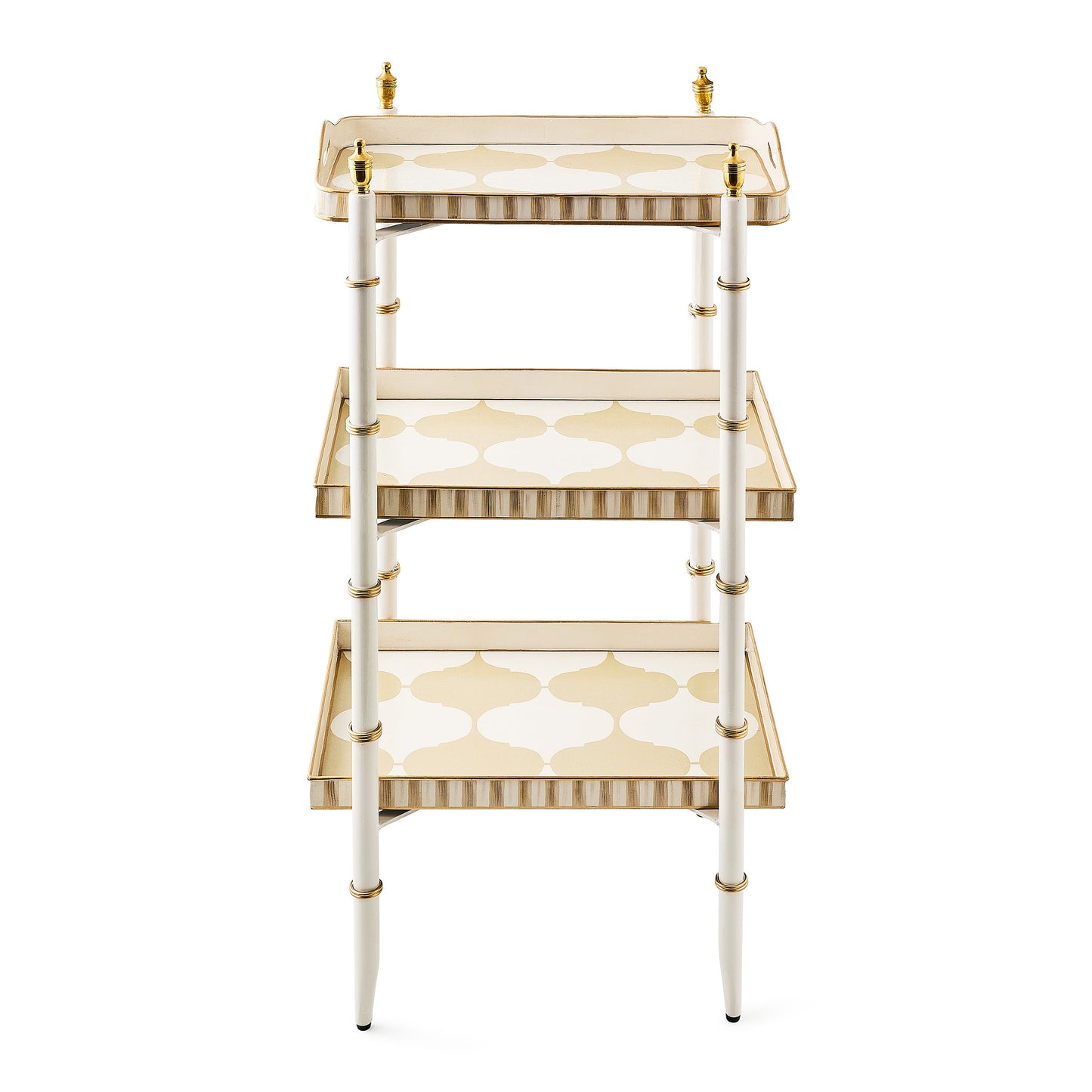 Mocha 3-Tier Tray Table