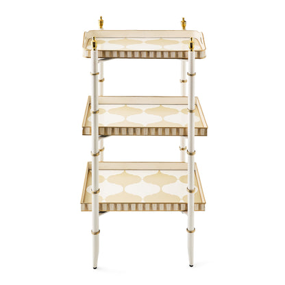Mocha 3-Tier Tray Table