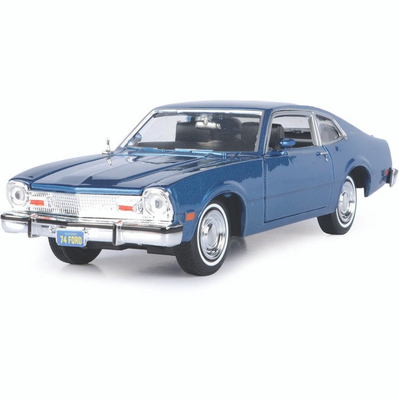 1974 Ford Maverick - Blue 1:24 Scale Diecast Model Car by Motormax