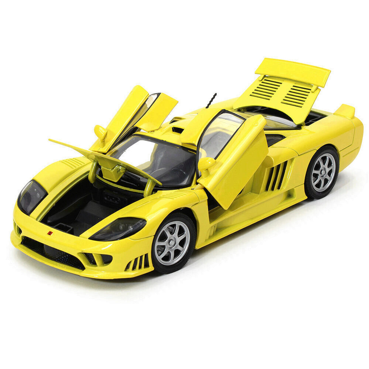 Saleen S7 - Yellow 1:18 Scale Diecast Model Car by Motormax
