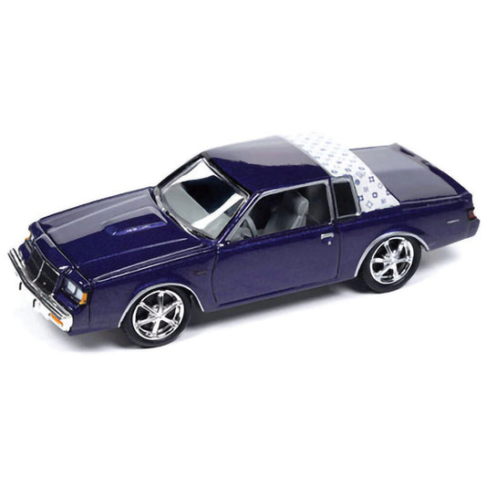 1987 Buick Regal T-Type Custom - Metallic Purple 1:64 Scale Diecast Model Car by Johnny Lightning