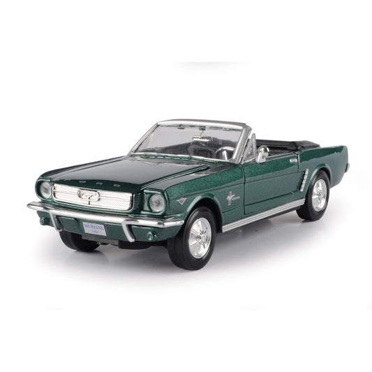 1964 1/2 Ford Mustang Convertible - Green 1:24 Scale Diecast Model Car by Motormax