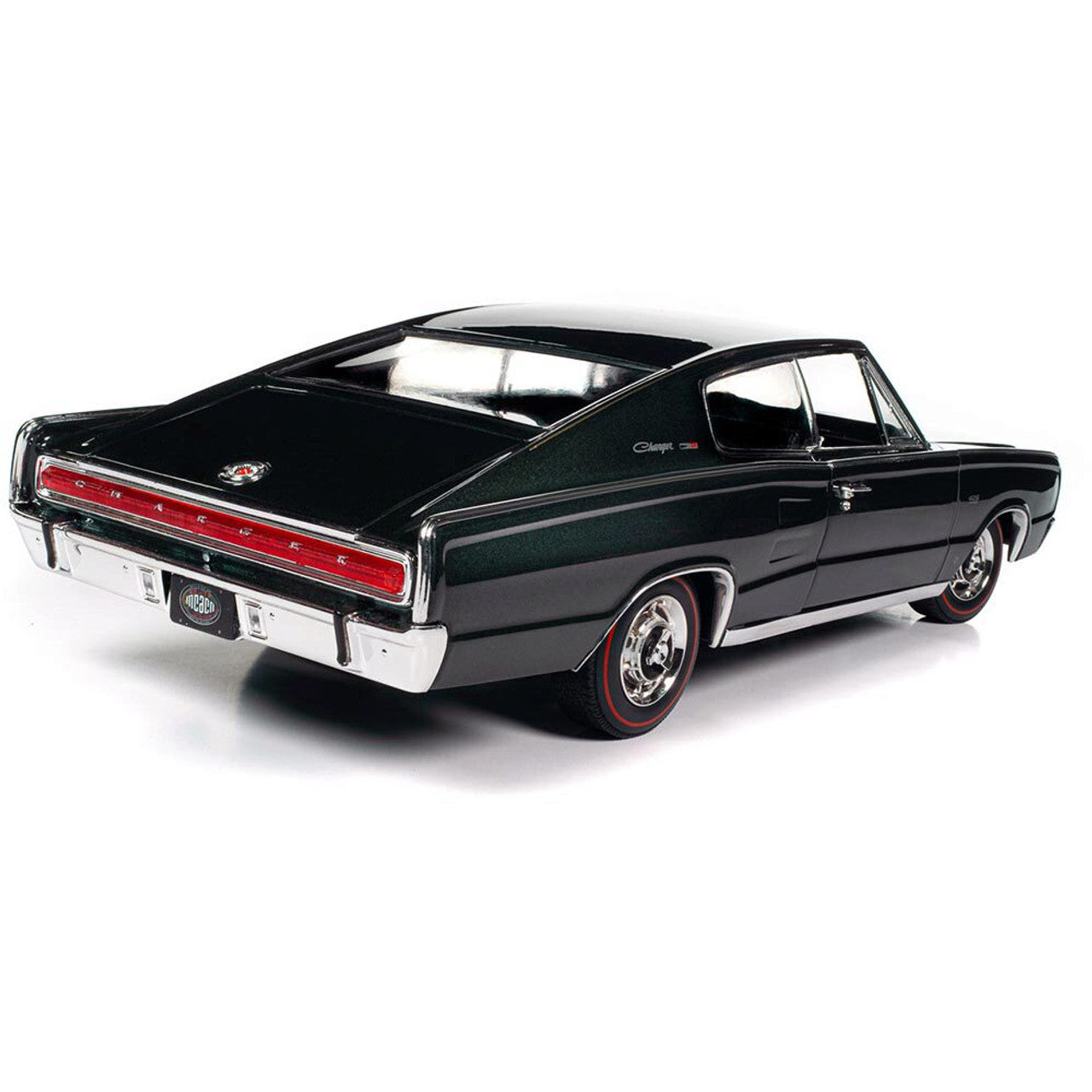 1966 Dodge Charger Hardtop (MCACN) - GG1 Dark Green 1:18 Scale Diecast Model Car by American Muscle - Ertl