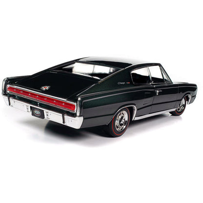 1966 Dodge Charger Hardtop (MCACN) - GG1 Dark Green 1:18 Scale Diecast Model Car by American Muscle - Ertl