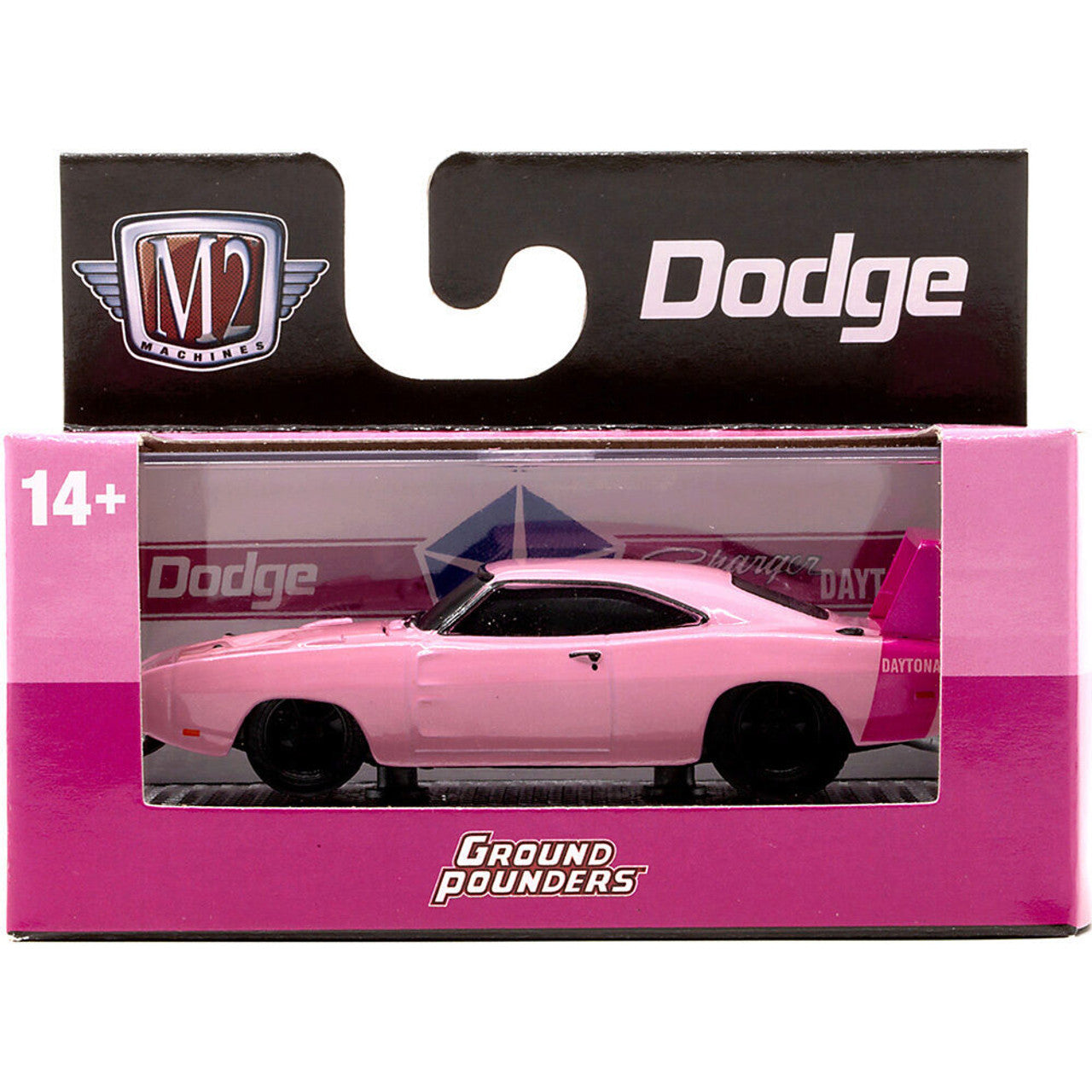 1969 Dodge Charger Daytona HEMI - Panther Pink 1:64 Scale  by M2 Machines