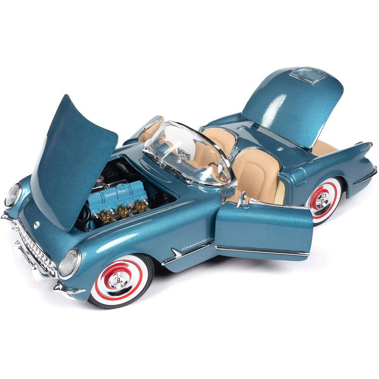 1954 Chevrolet Corvette Convertible 1:18 Scale Diecast Model Car by American Muscle - Ertl