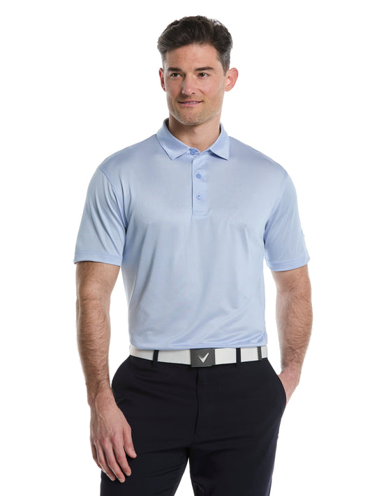 Mens Fine Line Stripe Golf Polo
