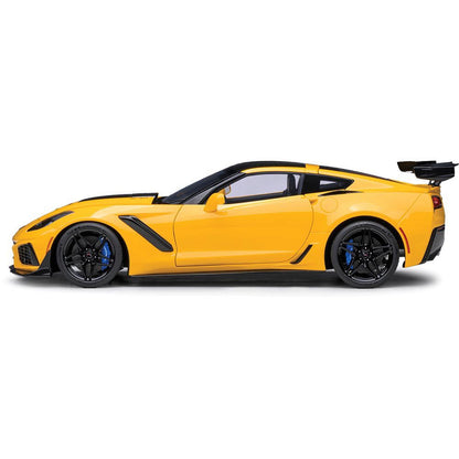Chevrolet Corvette ZR1 - Racing Yellow Tintcoat 1:18 Scale Composite Diecast Model Car by AutoArt