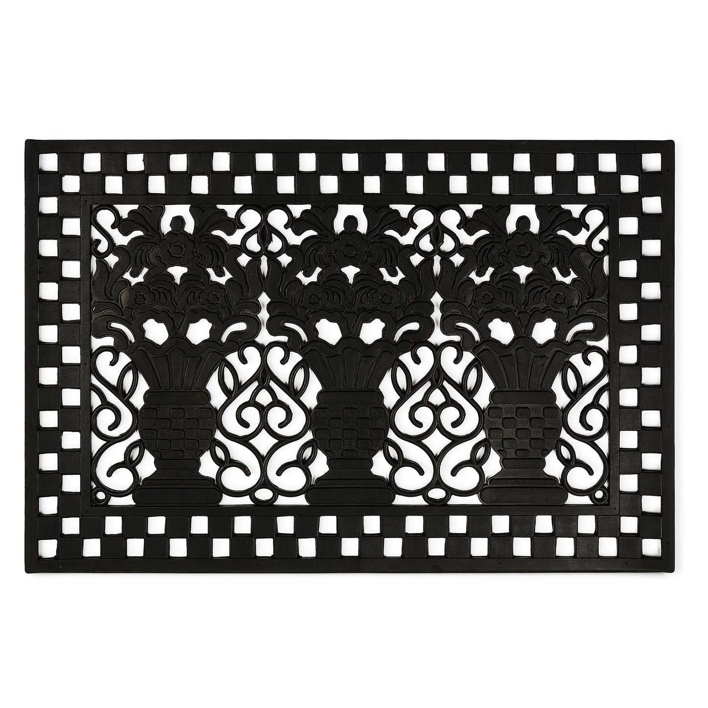 Great Vase Rubber Entrance Mat