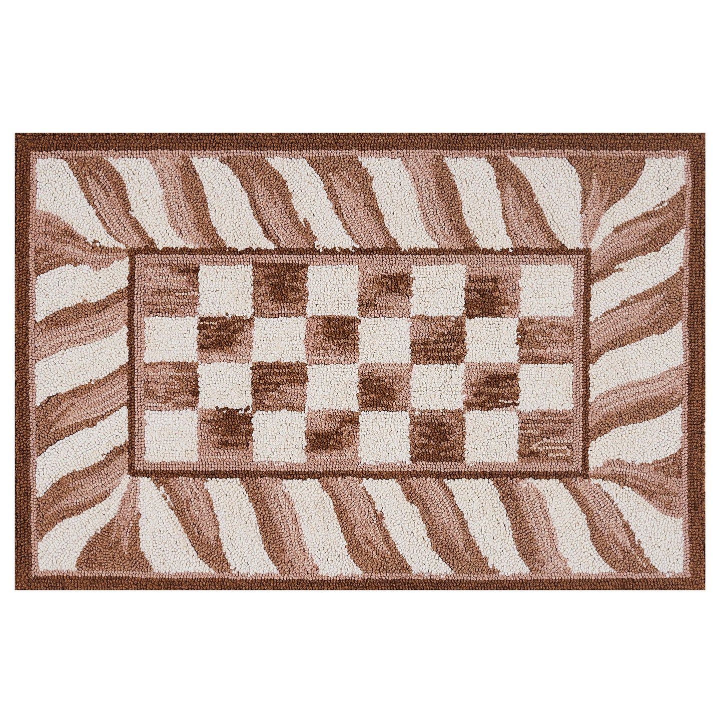 Mocha Check 2¡ä x 3¡ä Rug