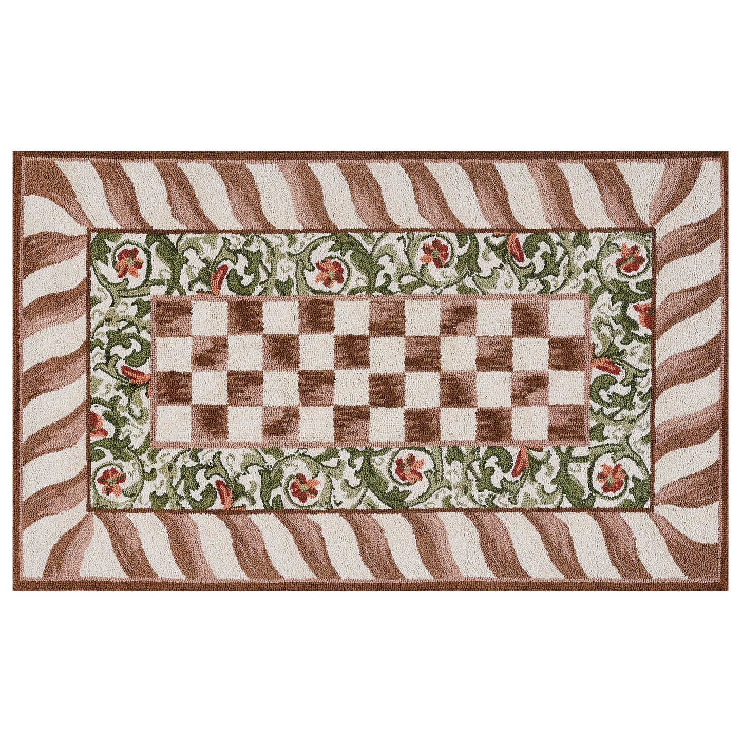 Mocha Check 3¡ä x 5¡ä Rug