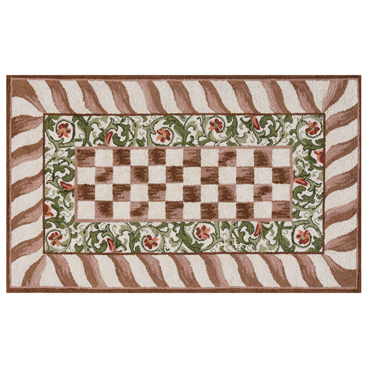 Mocha Check 3¡ä x 5¡ä Rug