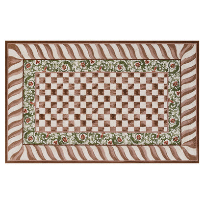 Mocha Check 5¡ä x 8¡ä Rug