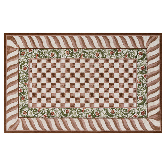 Mocha Check 5¡ä x 8¡ä Rug