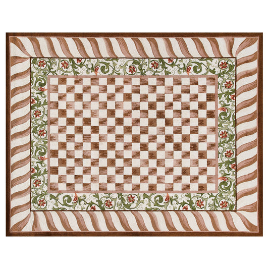 Mocha Check 8¡ä x 10¡ä Rug