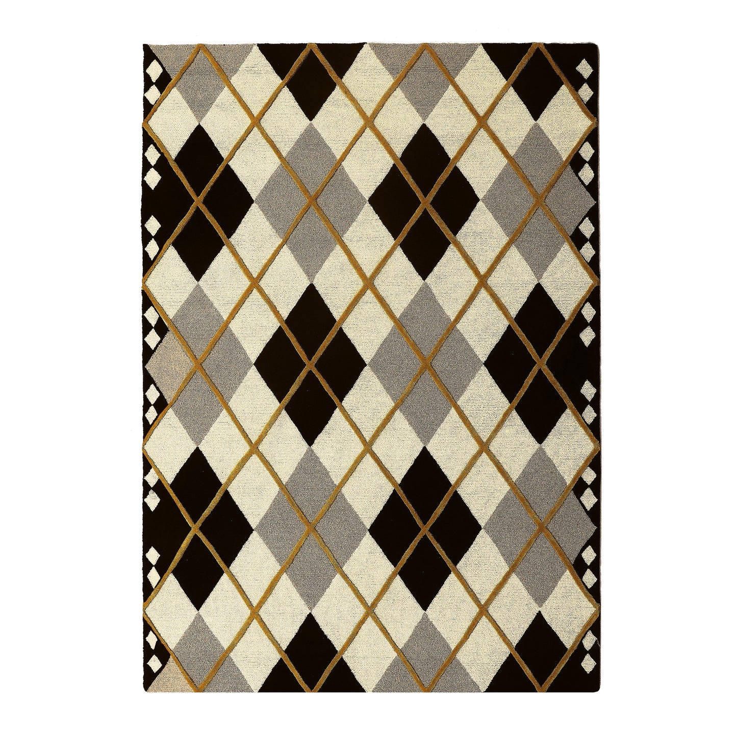 Cream Argyle 5¡ä x 8¡ä Rug