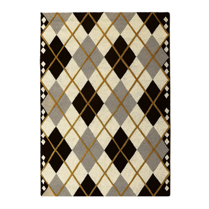 Cream Argyle 5¡ä x 8¡ä Rug