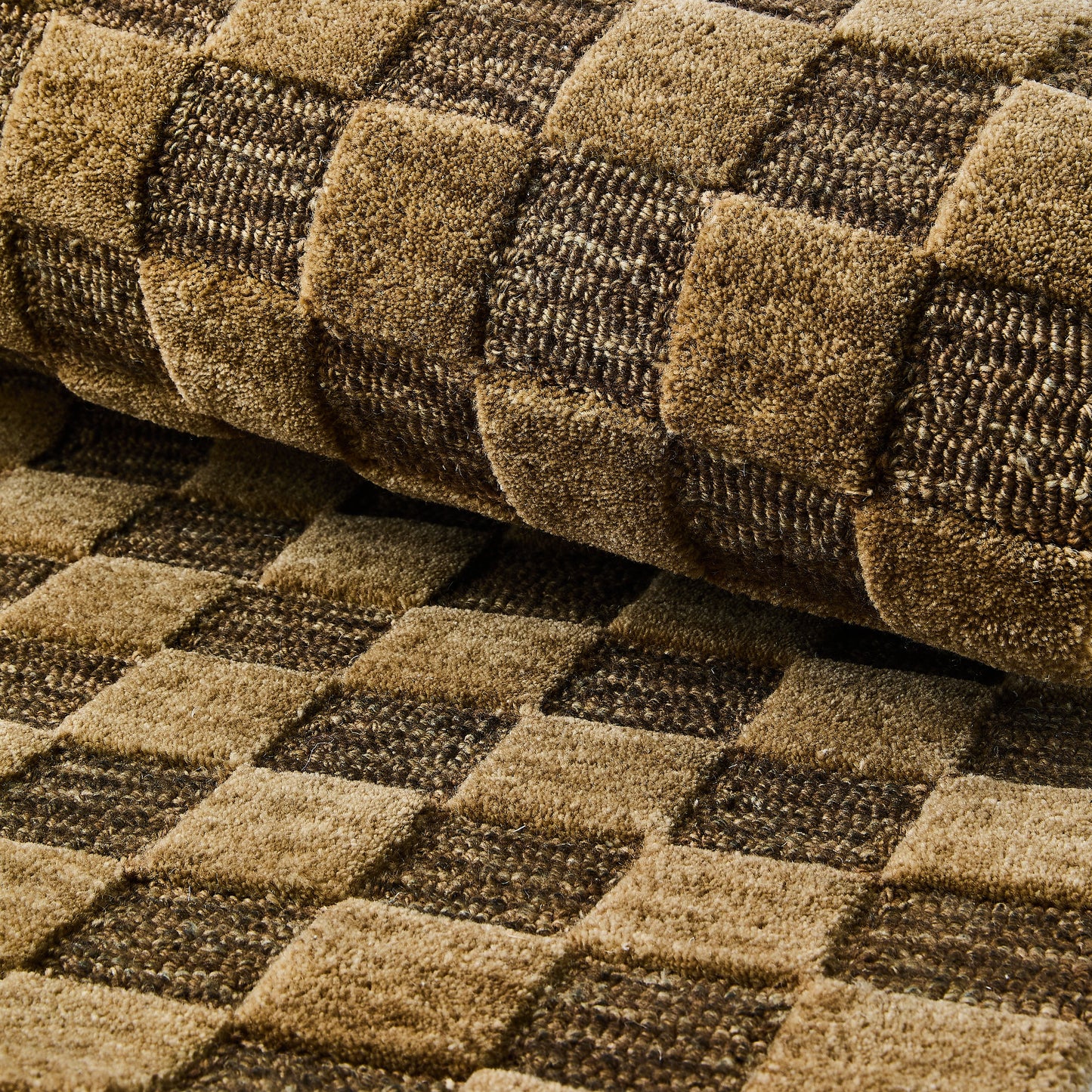 Cocoa Checkerboard 3¡ä x 5¡ä Rug