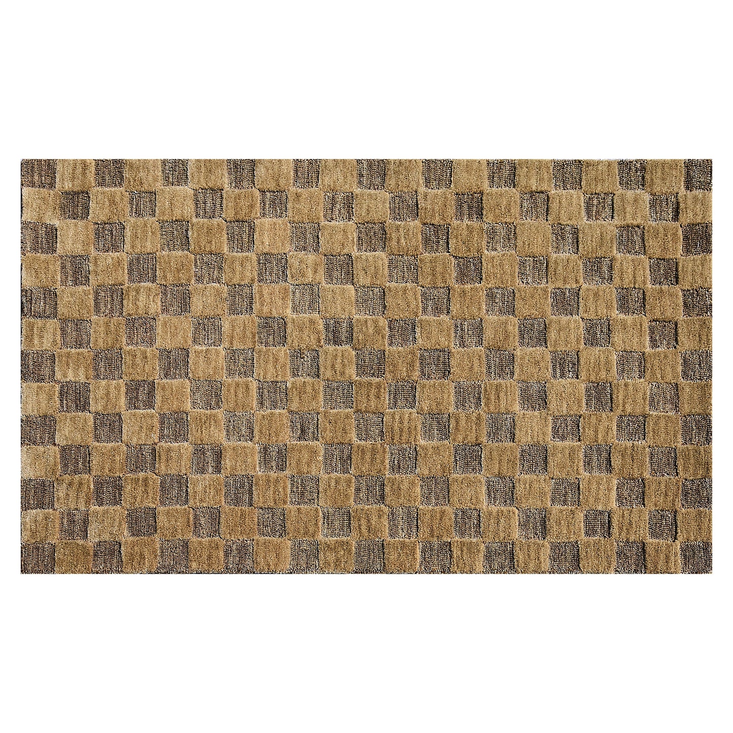 Cocoa Checkerboard 3¡ä x 5¡ä Rug