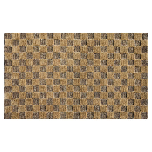 Cocoa Checkerboard 3¡ä x 5¡ä Rug