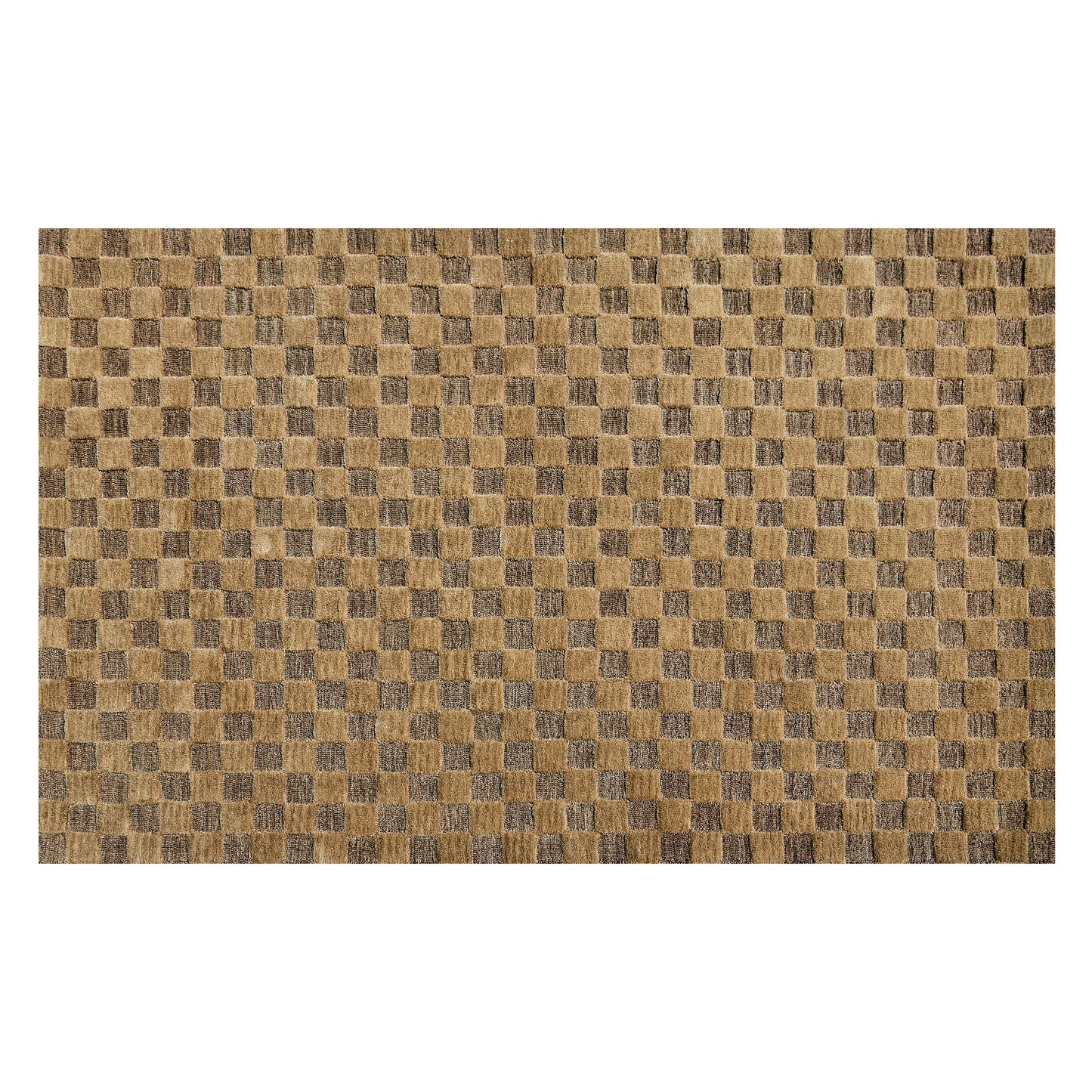 Cocoa Checkerboard 5¡ä x 8¡ä Rug