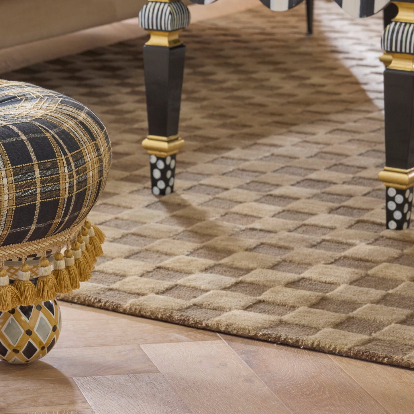 Cocoa Checkerboard 8¡ä x 10¡ä Rug