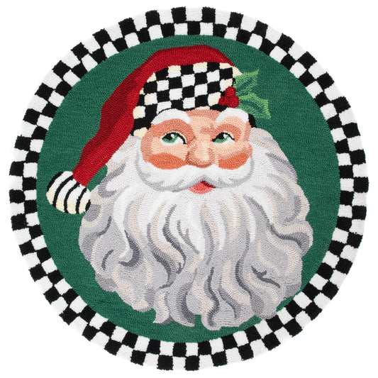 Santa 3¡ä Round Rug