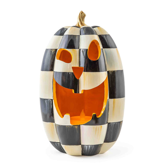 Courtly Check Tall Illuminated Jack O¡¯ Lantern