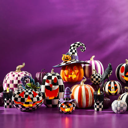 Plum Stripe Medium Pumpkin
