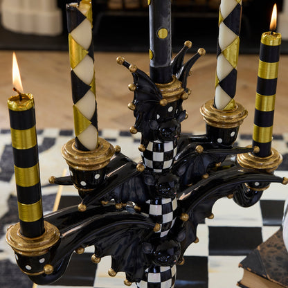 Courtly Check Bat Candelabra