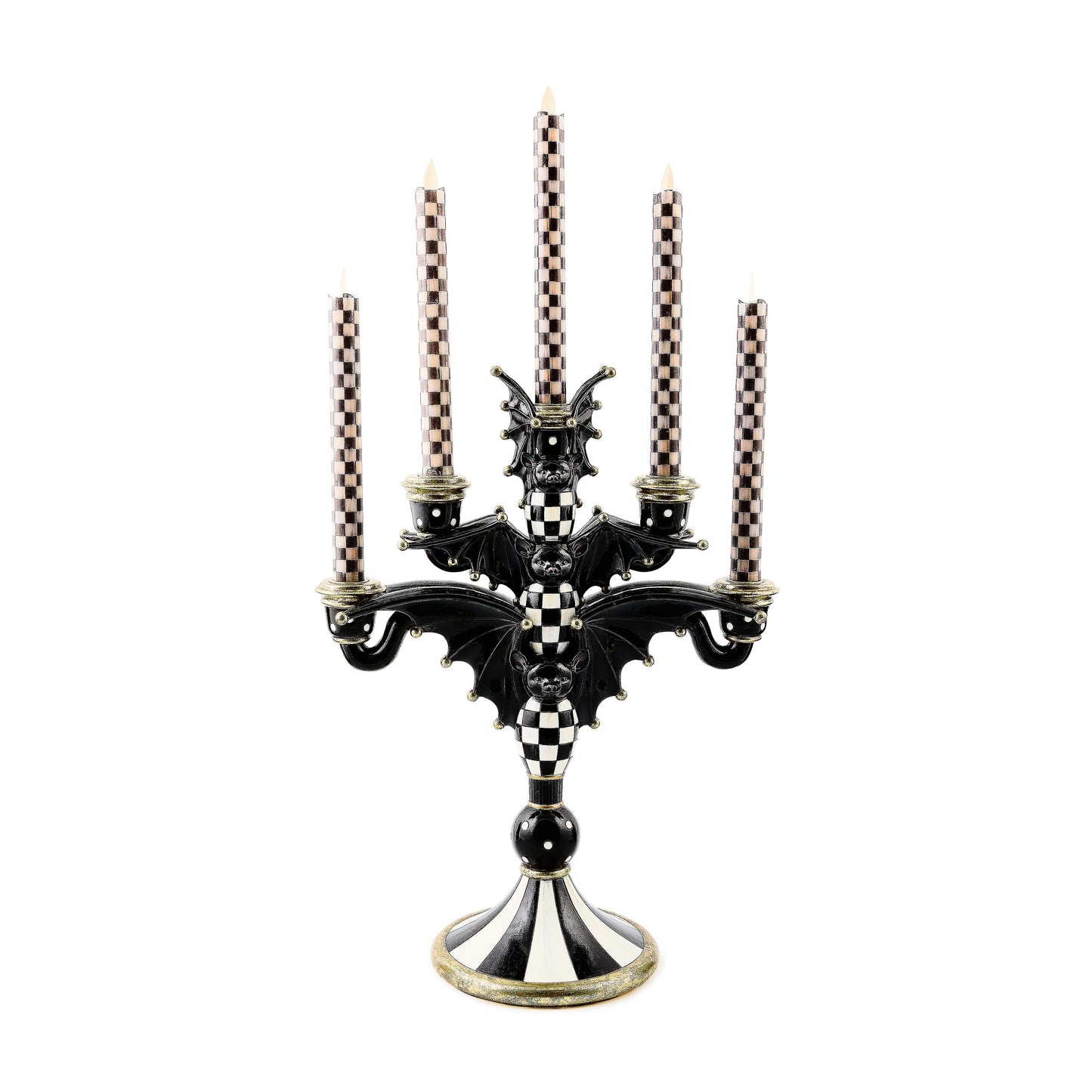 Courtly Check Bat Candelabra