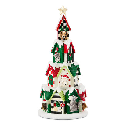 Check It Out Illuminated Dog House Tower