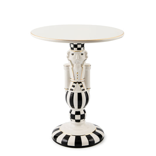 Courtly Noel Nutcracker Pedestal Platter
