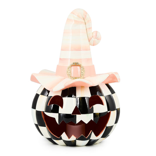 Rosy Happy Jack Illuminated Pumpkin