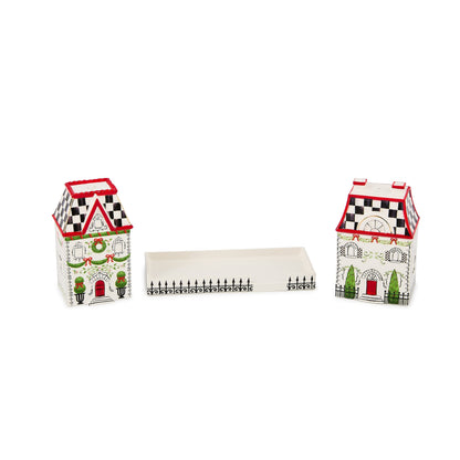 Holly Village Salt &amp; Pepper Set