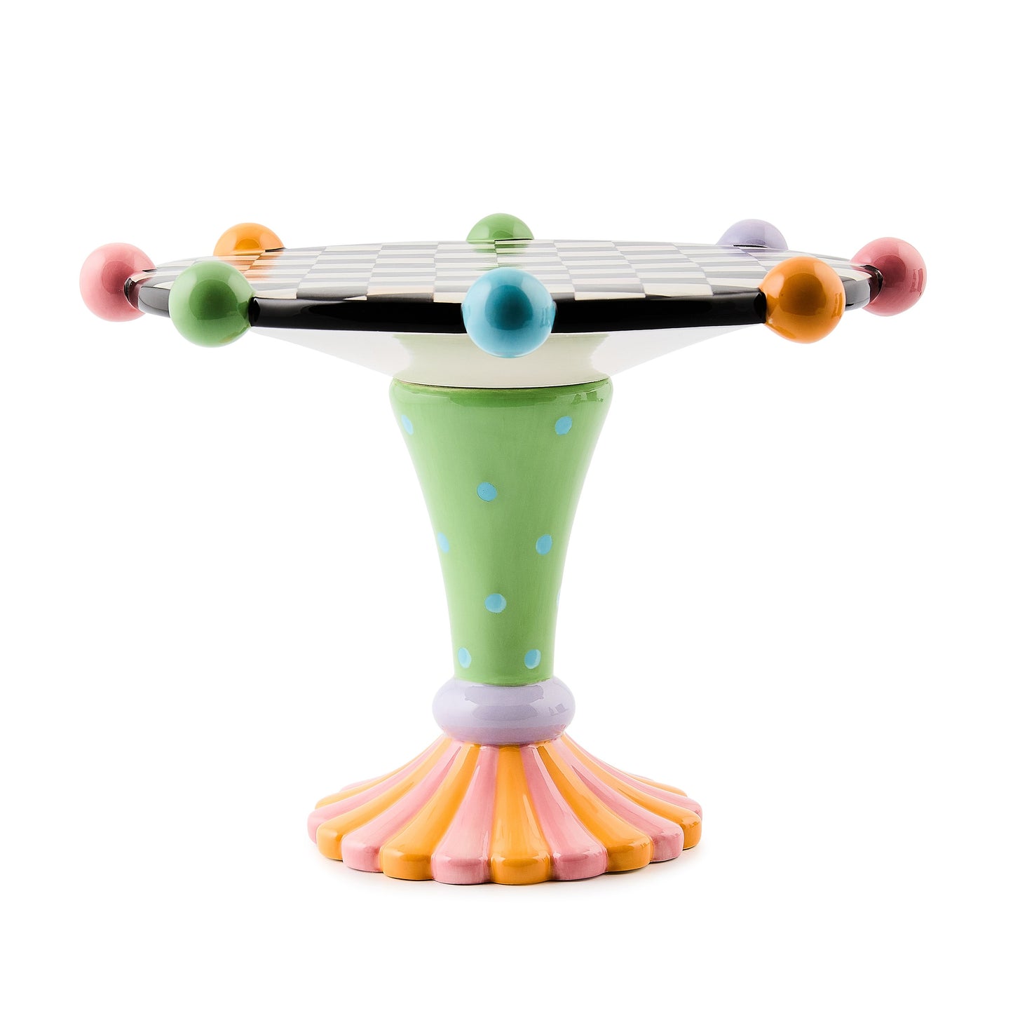 Trick or Treat Ceramic Pedestal Platter