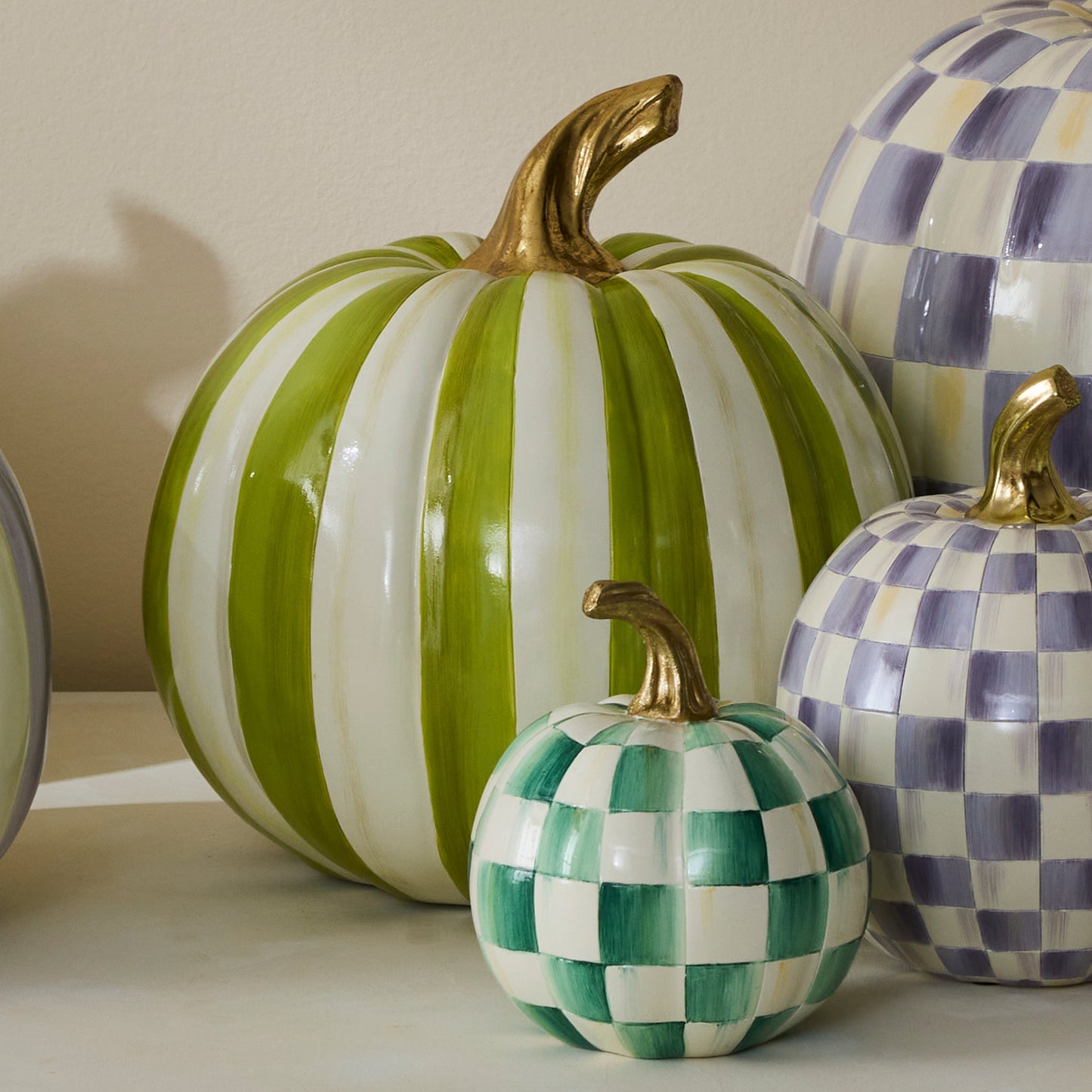 Moss Stripe Medium Pumpkin