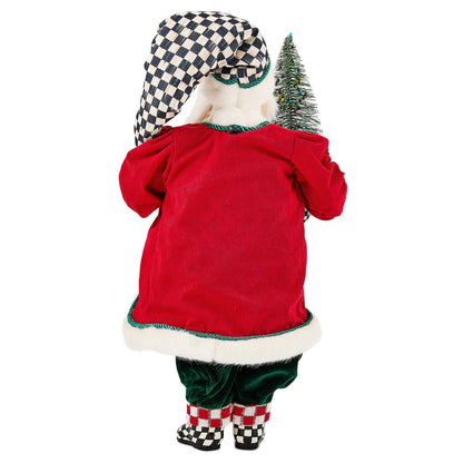 Check It Out Fabric Santa with Tree