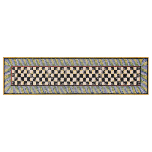 Courtly Check Purple &amp; Green 2¡¯6¡å x 10¡ä Washable Runner
