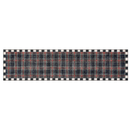 Stewart Tartan Black 2¡¯6¡å x 10¡ä Washable Runner