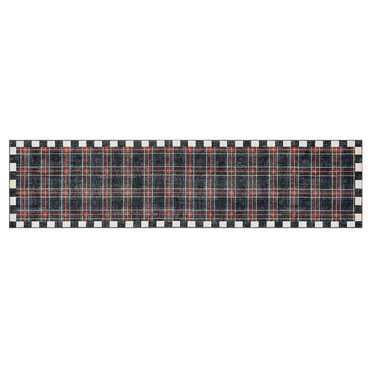 Stewart Tartan Black 2¡¯6¡å x 10¡ä Washable Runner