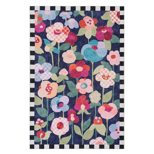 Posie Field 5¡ä x 7¡¯6¡å Washable Rug