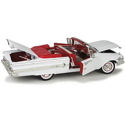 1960 Chevy Impala Convertible - White 1:18 Scale Diecast Model by Motormax