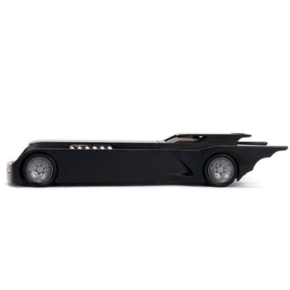 Animated Batman Figure & Batmobile 1:24 Scale Diecast Model by Jada Toys