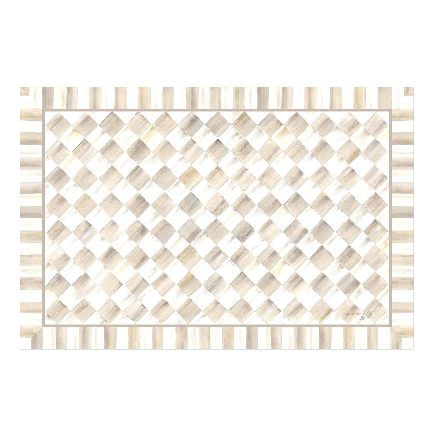 Mocha Check 2¡ä x 3¡ä Floor Mat