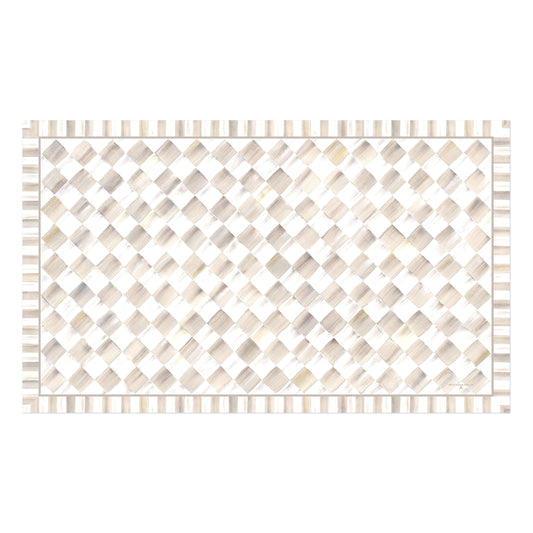 Mocha Check 3¡ä x 5¡ä Floor Mat