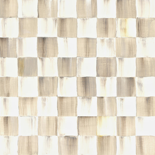 Mocha Check Peel & Stick Wallpaper